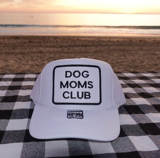 DOG MOMS CLUB PATCH White Hat